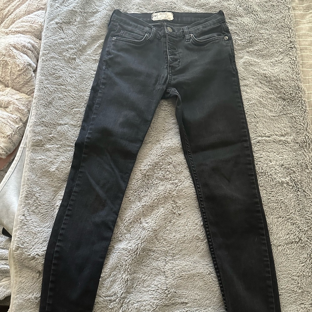 Free People Women's Black Jeans